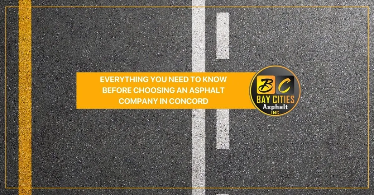 everything you need to know before choosing an asphalt company in concord