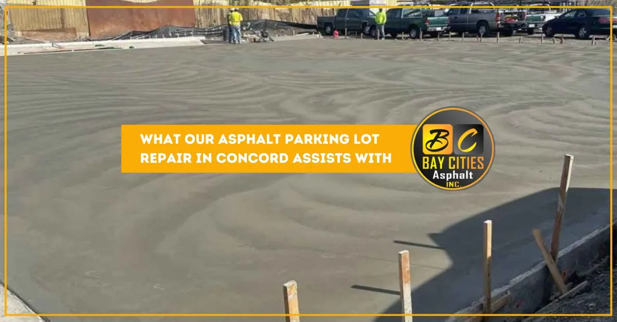 what our asphalt parking lot repair in concord assists with