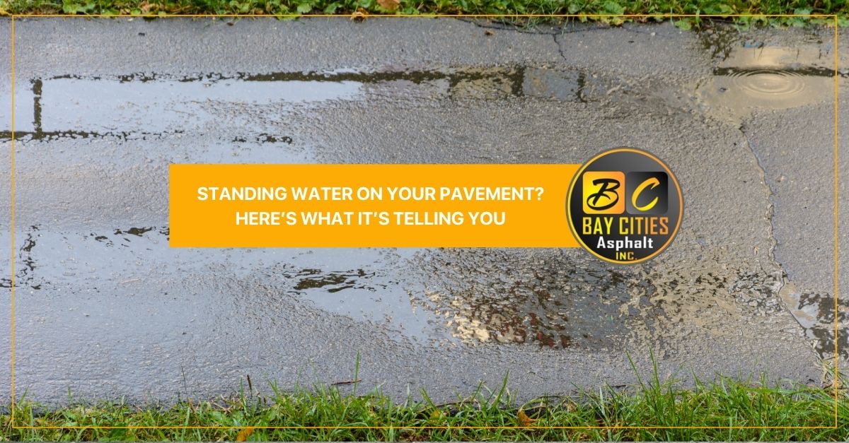 standing water on your pavement heres what its telling you